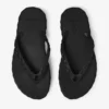 Diamond-teenslippers Zwarte rubberen platte schoenen