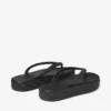 Diamond-teenslippers Zwarte rubberen platte schoenen