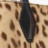 Diamond Tote Large Natuurlijke Pony-draagtas met luipaardprint