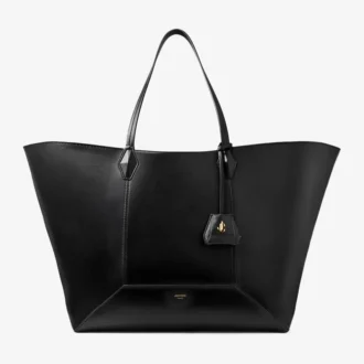 Diamond Tote Large Zwarte kalfsleren draagtas