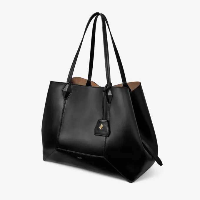 Diamond Tote Large Zwarte kalfsleren draagtas Diamond Tote Large Zwarte kalfsleren draagtas