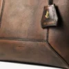 Diamond Tote Medium Cognac Tote Bag van glad kalfsleer