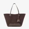 Diamond Tote Medium koffiekleurige suède draagtas
