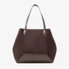 Diamond Tote Medium koffiekleurige suède draagtas