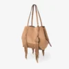 Diamond Tote Medium Toffee suède draagtas met franjes Diamond Tote Medium Toffee suède draagtas met franjes