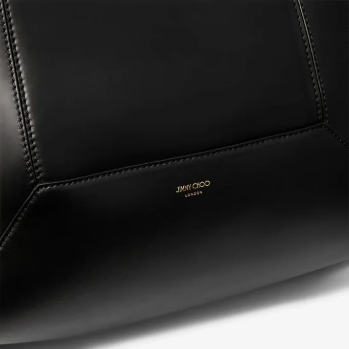 Diamond Tote Medium zwarte kalfsleren draagtas