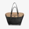 Diamond Tote Medium zwarte kalfsleren draagtas