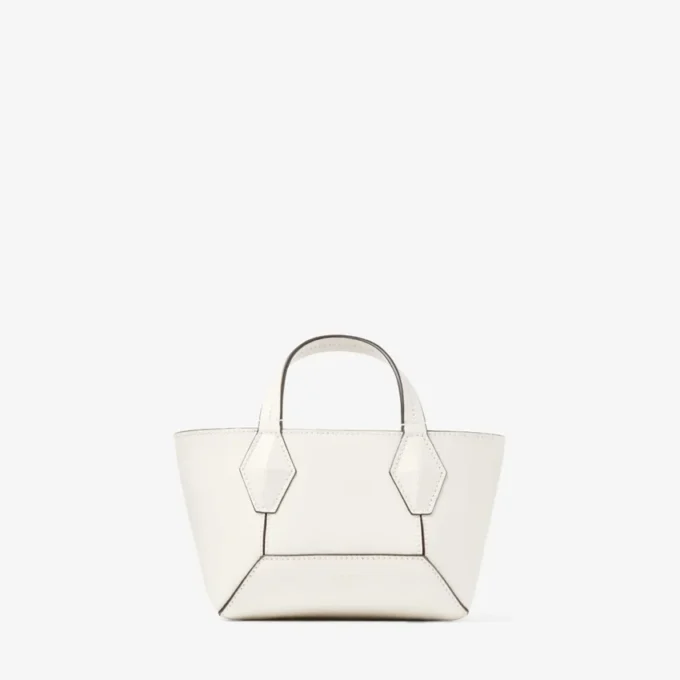 Diamond Tote Mini Latte leren mini-tote