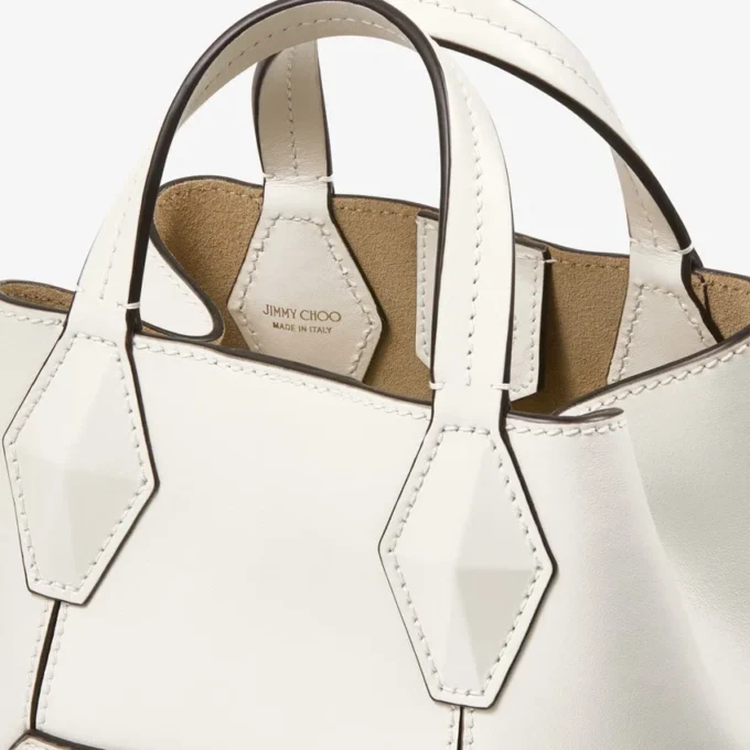 Diamond Tote Mini Latte leren mini-tote