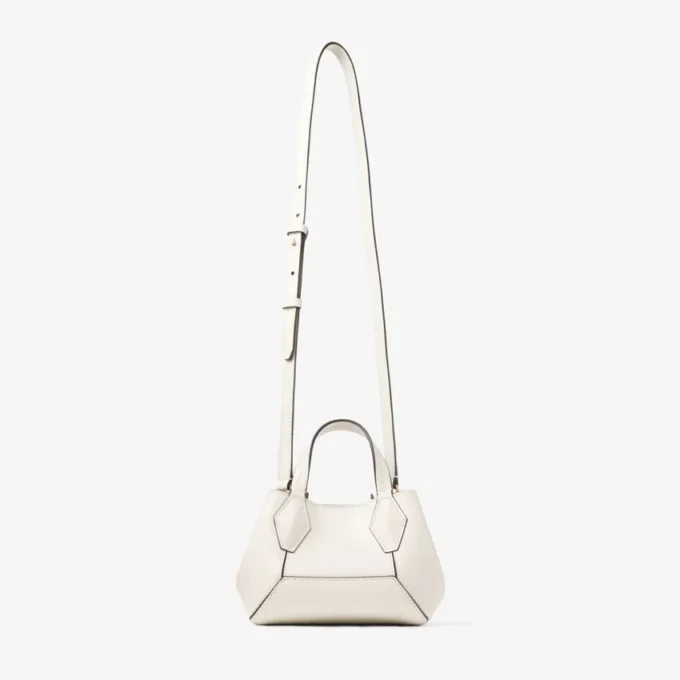 Diamond Tote Mini Latte leren mini-tote
