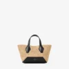 Diamond Tote Mini natuurlijke raffia-draagtas