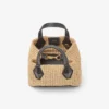Diamond Tote Mini natuurlijke raffia-draagtas