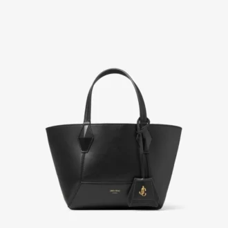 Diamond Tote Small Zwarte kalfsleren draagtas