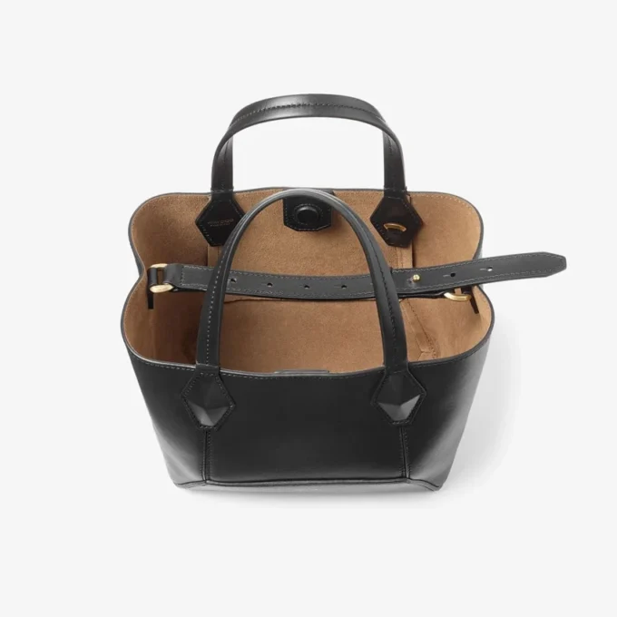 Diamond Tote Small Zwarte kalfsleren draagtas Diamond Tote Small Zwarte kalfsleren draagtas