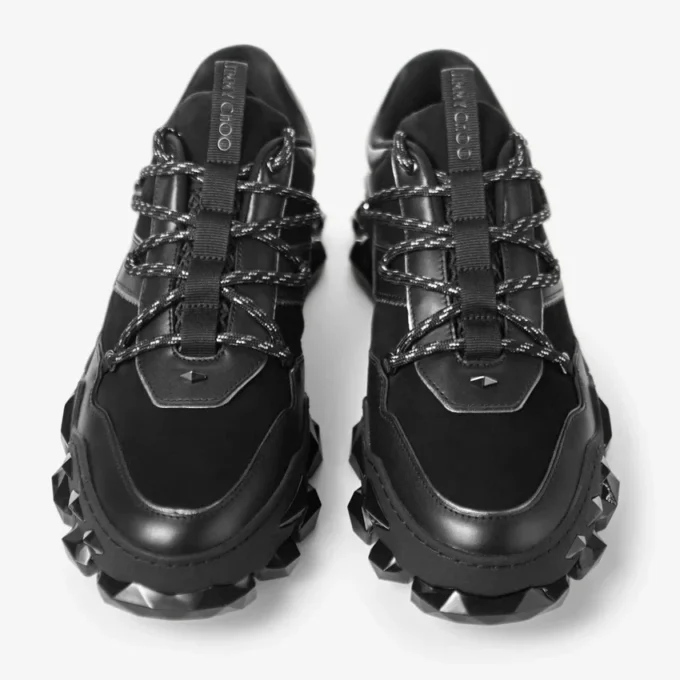 Diamond X II M zwarte leren sneakers Diamond X II M zwarte leren sneakers
