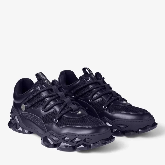 Diamond X M Midnight sneakers van leer en mesh Diamond X M Midnight sneakers van leer en mesh