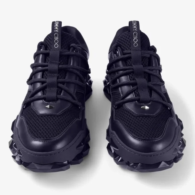 Diamond X M Midnight sneakers van leer en mesh Diamond X M Midnight sneakers van leer en mesh