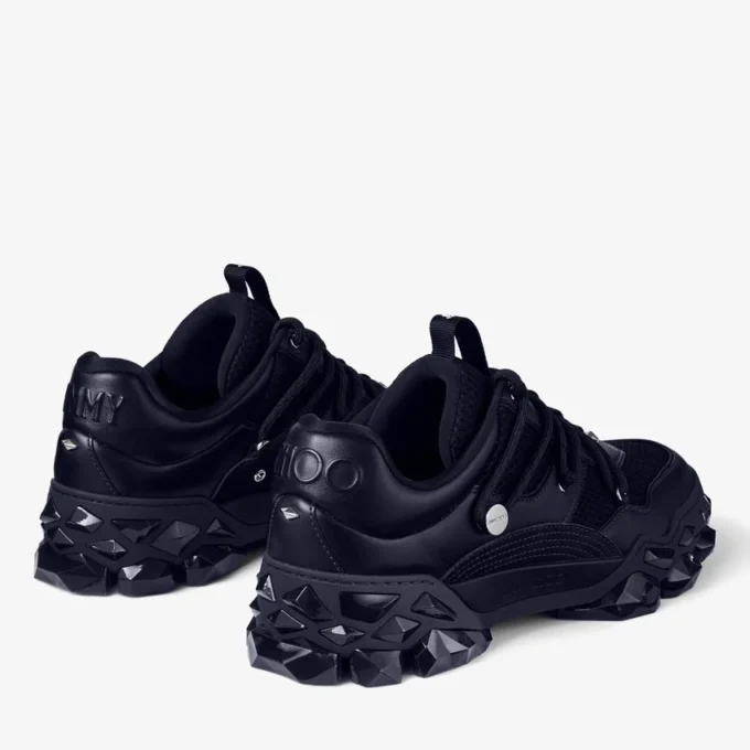 Diamond X M Midnight sneakers van leer en mesh Diamond X M Midnight sneakers van leer en mesh
