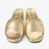 Dina 45 gouden metallic leren muiltjes