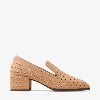 Eliot Slipper 45 F Toffee suède pantoffels met oogjes