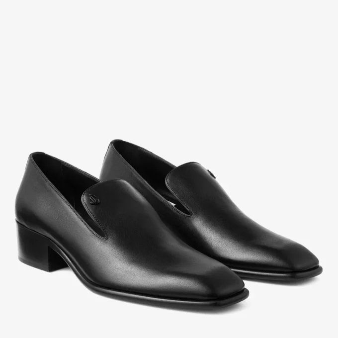Eliot Slipper 45 Heren Zwart Vintage Leren Pantoffels Eliot Slipper 45 Heren Zwart Vintage Leren Pantoffels
