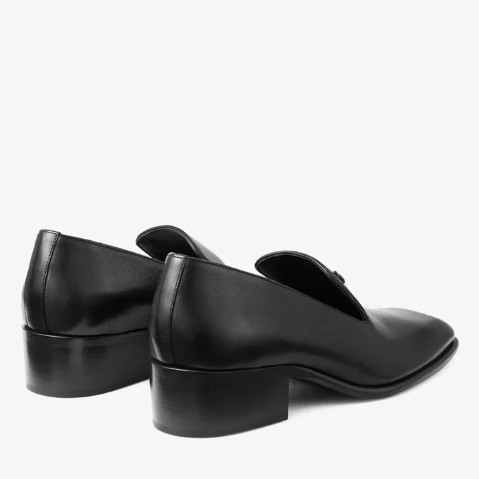 Eliot Slipper 45 Heren Zwart Vintage Leren Pantoffels Eliot Slipper 45 Heren Zwart Vintage Leren Pantoffels
