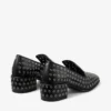 Eliot Slipper 45 Zwarte metallic nappaleren pantoffels met oogjes Eliot Slipper 45 Zwarte metallic nappaleren pantoffels met oogjes