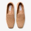 Eliot Slipper F Toffee suède pantoffels met oogjes Eliot Slipper F Toffee suède pantoffels met oogjes