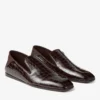 Eliot Slipper Heren Sambuco Slippers van leer met krokodillenreliëf Eliot Slipper Heren Sambuco Slippers van leer met krokodillenreliëf