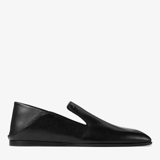 Eliot Slipper Heren Zwart Vintage Leren Pantoffels Eliot Slipper Heren Zwart Vintage Leren Pantoffels
