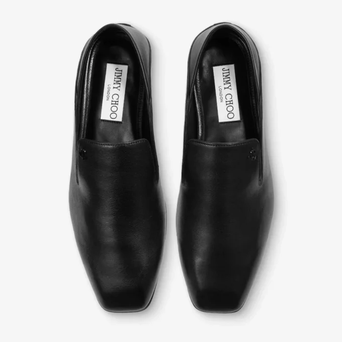 Eliot Slipper Heren Zwart Vintage Leren Pantoffels Eliot Slipper Heren Zwart Vintage Leren Pantoffels