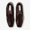 Eliot Slipper Sambuco Slippers van leer met krokodillenreliëf