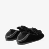 Eliot-slipper Zwarte fluwelen pantoffels met kwastje Eliot-slipper Zwarte fluwelen pantoffels met kwastje