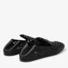 Eliot Slipper Zwarte geweven leren pantoffels Eliot Slipper Zwarte geweven leren pantoffels