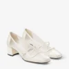 Elisa 45 Latte pumps van lakleer en mesh