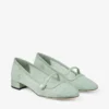Elisa Ballerina Verde jimmy choo-kant en Spazzolato-ballerina’s