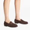 Ellis Loafer F Chocoladekleurige suède loafers