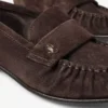 Ellis Loafer F Chocoladekleurige suède loafers