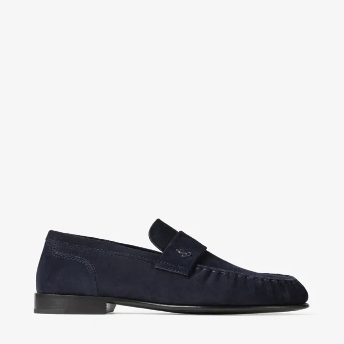 Ellis Loafer F marineblauwe suède loafers Ellis Loafer F marineblauwe suède loafers
