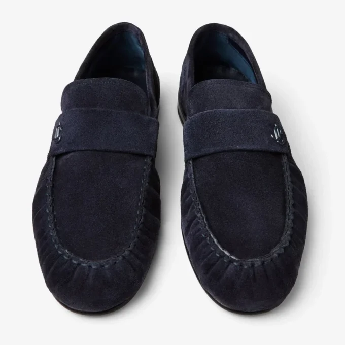 Ellis Loafer M Midnight fluweel suède loafers Ellis Loafer M Midnight fluweel suède loafers