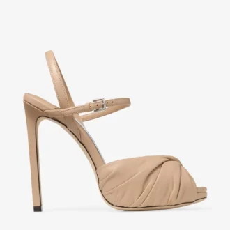 Elly 120 Chai sandalen van zacht handschoenleer en glanzend nappaleer