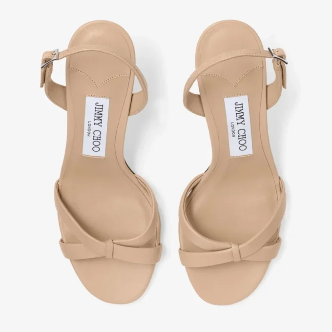Elsy 70 Chai Nappa-leren slingbacks
