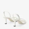 Elsy 70 Latte nappalederen slingback met gekruiste bandjes Elsy 70 Latte nappalederen slingback met gekruiste bandjes