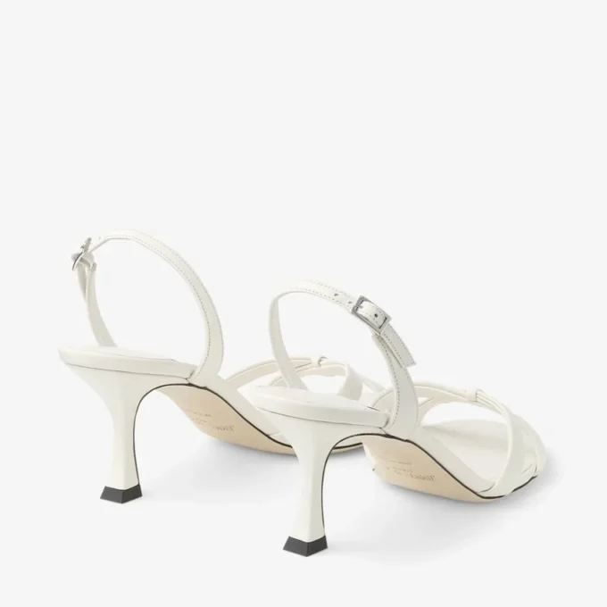 Elsy 70 Latte nappalederen slingback met gekruiste bandjes Elsy 70 Latte nappalederen slingback met gekruiste bandjes
