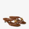 Emeri Stone 35 Tan suède sandalen met steendetail Emeri Stone 35 Tan suède sandalen met steendetail