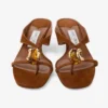 Emeri Stone 35 Tan suède sandalen met steendetail Emeri Stone 35 Tan suède sandalen met steendetail
