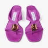 Emeri Stone 35 Violet Orchid en Dark Amber suède sandalen Emeri Stone 35 Violet Orchid en Dark Amber suède sandalen