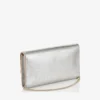 Emmie champagnekleurige glitterleren clutch Emmie champagnekleurige glitterleren clutch