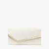 Emmie ivoorkleurige jimmy choo-kanten clutch Emmie ivoorkleurige jimmy choo-kanten clutch