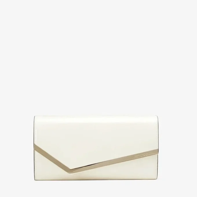 Emmie Latte lakleren clutch Emmie Latte lakleren clutch